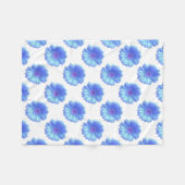 Blauwe duitvis fleece deken (Voorkant (Horizontaal))