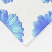 Blauwe duitvis fleece deken (Hoek)