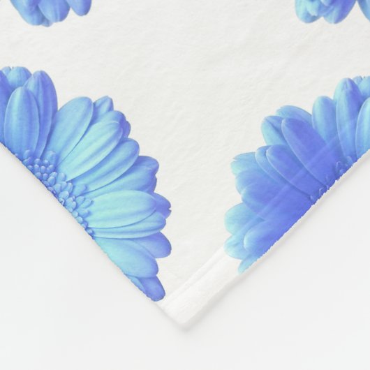 Blauwe duitvis fleece deken (Hoek)