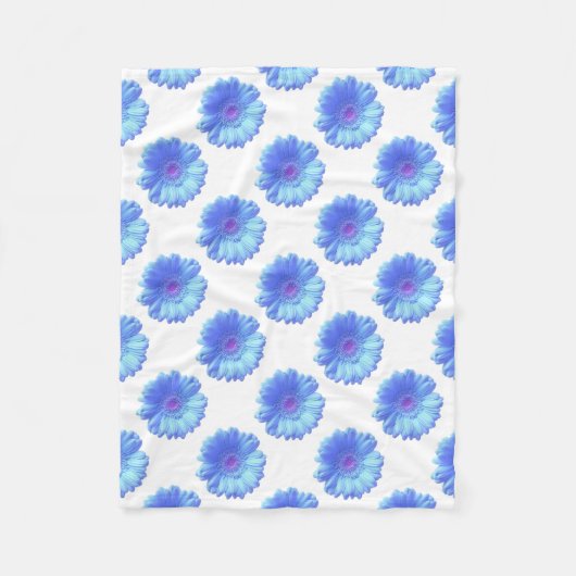 Blauwe duitvis fleece deken (Voorkant)