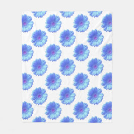 Blauwe duitvis fleece deken