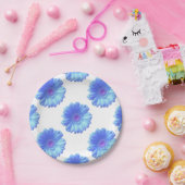 Blauwe duitvis papieren bordje (Feest)