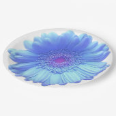 Blauwe duitvis papieren bordje (Gekanteld)