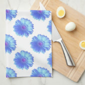 Blauwe duitvis theedoek (Quarter Fold)