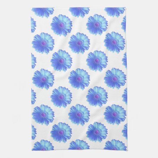 Blauwe duitvis theedoek (Verticaal)