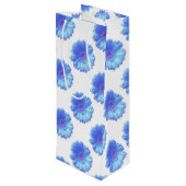 Blauwe duitvis wijn cadeautas (Achterkant Gekanteld)