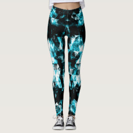 Blauwe, dunne driehoeksvlammen elektrolytisch leggings