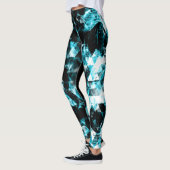Blauwe, dunne driehoeksvlammen elektrolytisch leggings (Links)