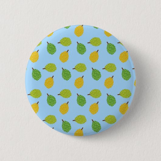 blauwe durians ronde button 5,7 cm (Voorkant)
