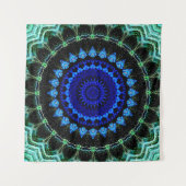 Blauwe Dwerg Mandala Wandkleed (Voorkant)
