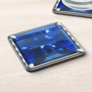 Blauwe Edelsteen Bier Onderzetter