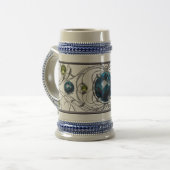 Blauwe Edelsteen Bierpul (Voorkant links)