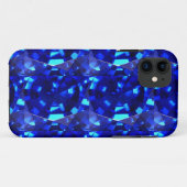 blauwe edelsteen Case-Mate iPhone case (Achterkant (horizontaal))