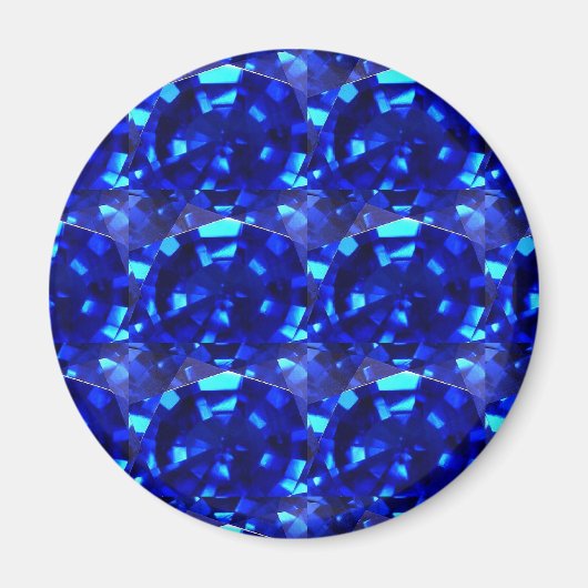 blauwe edelsteen magneet (Voorkant)