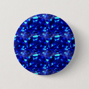 blauwe edelsteen ronde button 5,7 cm