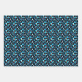 Blauwe Edelstenen Inpakpapier Vel (Voorkant 2)