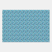Blauwe Edelstenen Inpakpapier Vel (Voorkant)