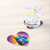 Blauwe eekhoorn eet een fruit-79577 kartonnen onderzetters (Insitu)