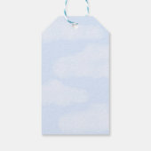 Blauwe Eén Domme Gans 1e Verjaardag Cadeaulabel (Achterkant)