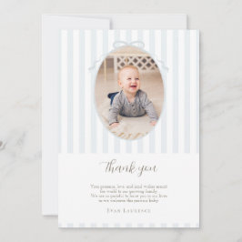 Blauwe Eén Domme Gans Foto Bedankkaart