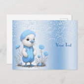 Blauwe Eend Ansichtkaart Briefkaart (Voorkant / Achterkant)