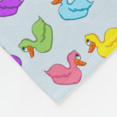 Blauwe Eend Fleece Deken (Hoek)