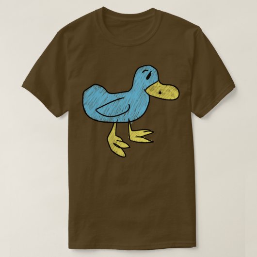 Blauwe eend hoed kwaktastisch t-shirt (Design voorkant)
