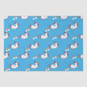 Blauwe eenduizen en goudsterren tissuepapier (Voorkant)