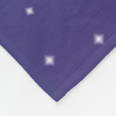 Blauwe eenhoornvlies fleece deken (Hoek)