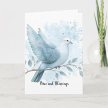 Blauwe Eerste Communie Felicitaties Wensen Duif