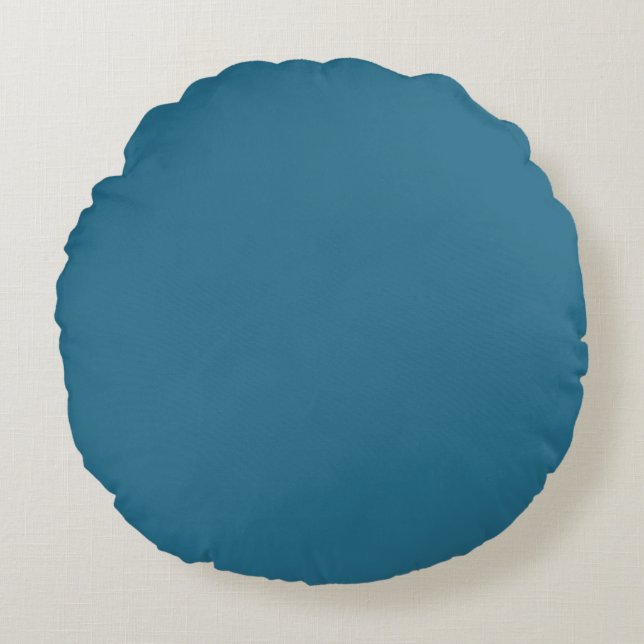 Blauwe effen kleur, kussen eenvoudig, modern (Voorkant)