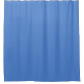 Blauwe effen print douchegordijn (Voorkant)