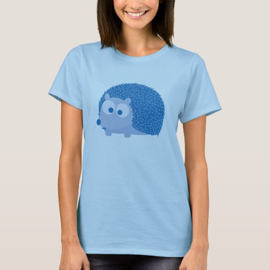 Blauwe Egel T-shirt (Voorkant)