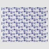 Blauwe Egyptologie Symbolen DIY Kleuren Tissuepapier (Voorkant)