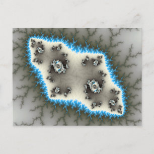 Blauwe eilanden - Fractal Briefkaart