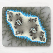 Blauwe eilanden - Fractal Mousepad Muismat (Voorkant)