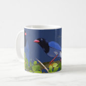 Blauwe Ekster Mok (Voorkant links)