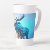 Blauwe Eland Majesteit Latte Mok (Rechterhoek)