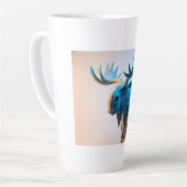 Blauwe Eland Majesteit Latte Mok (Linkerhoek)