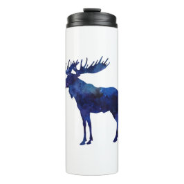 Blauwe Eland Silhouet Thermosbeker