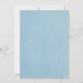 Blauwe elastische kant Opslaan Datum uitnodigen Save The Date (Achterkant)
