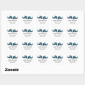 Blauwe Elegant Dragons sparen de Stickers van de D (Vel)