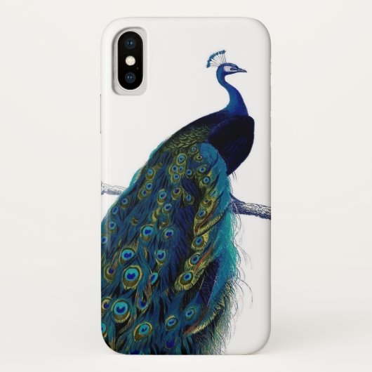  blauwe elegant kleurrijke koninklijke koningsvoge Case-Mate iPhone case (Achterkant)