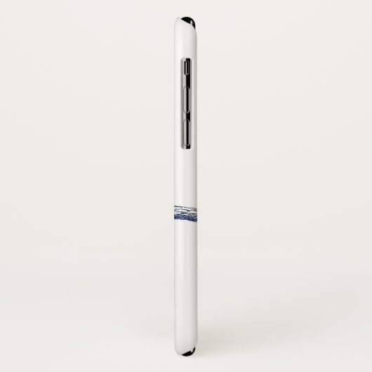  blauwe elegant kleurrijke koninklijke koningsvoge Case-Mate iPhone case (Achterkant/links)