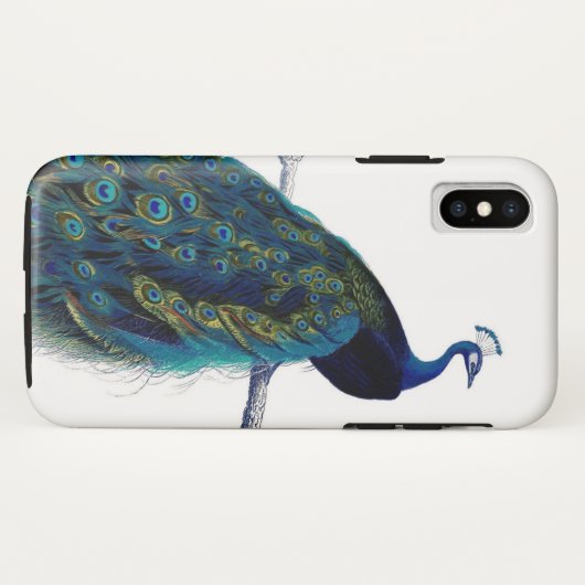 blauwe elegant kleurrijke koninklijke koningsvoge Case-Mate iPhone case (Achterkant (horizontaal))