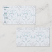 Blauwe Elegant - Zaken Visitekaartje (Voorkant / Achterkant)