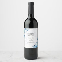 Blauwe Elegante bloem zomer bruiloft