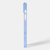 Blauwe Elegante Case-Mate Barely There Apple iPhon iPhone Case (Achterkant / Links)