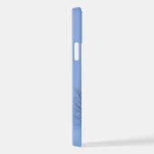 Blauwe Elegante iPhone 12 iPhone Hoesje (Rechterkant)