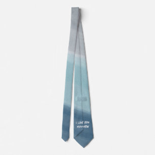 blauwe, elegante valentijn, gezoet voor paar stropdas